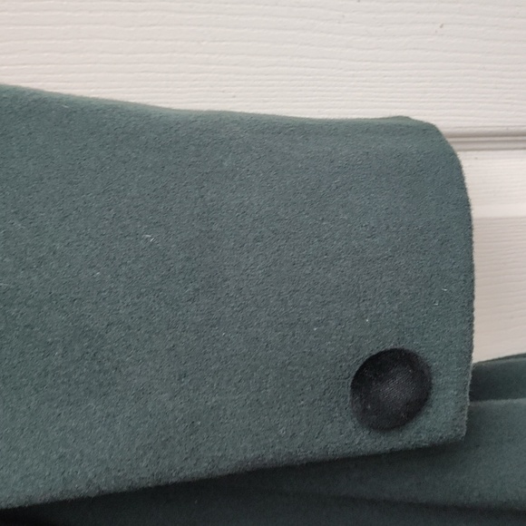 Talbots Vintage Women's Long Pea Coat Dark Green Size 18 - Picture 5 of 10